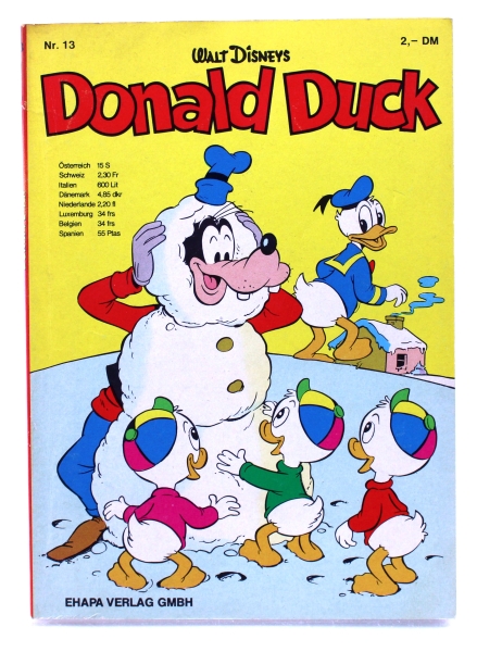 Walt Disneys Donald Duck Taschenbuch Nr. 13 (1. Auflage) von Ehapa